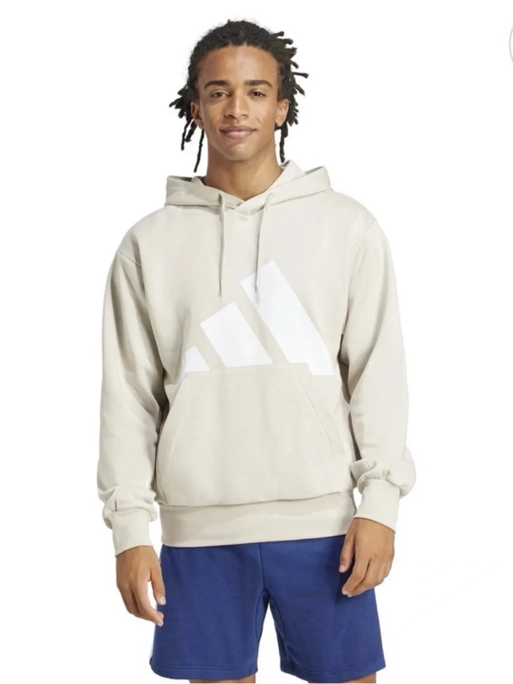 Adidas Men's Big Logo Fleece Hoodie NWT